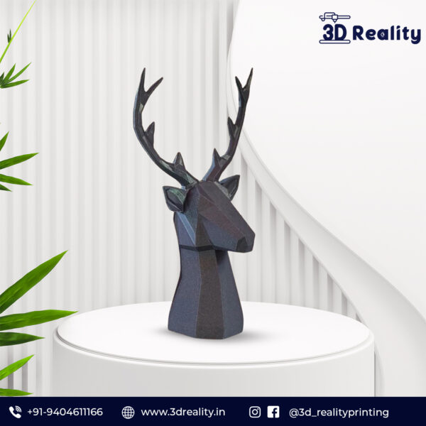 Black Deer Head - Image 2