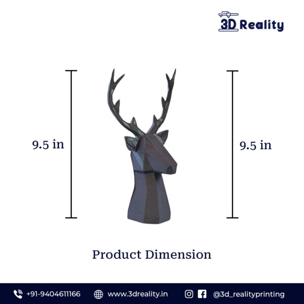 Black Deer Head - Image 6