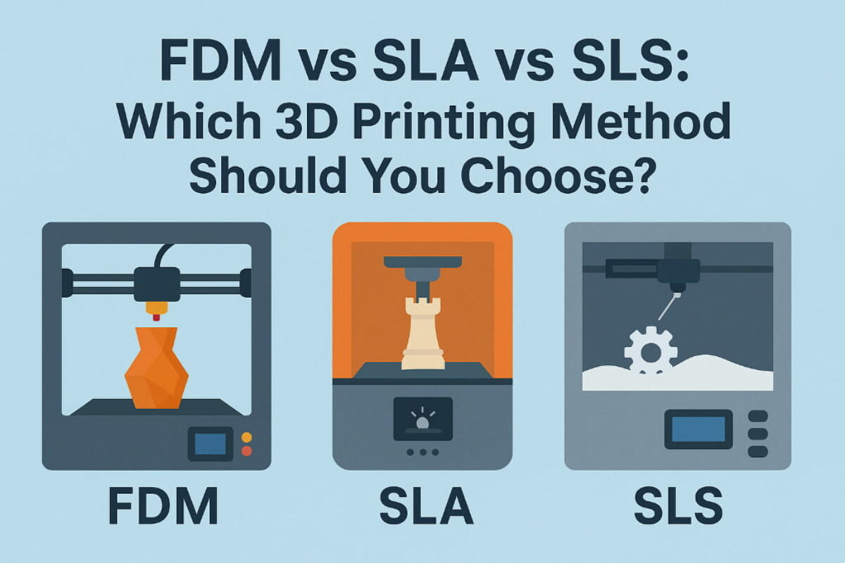 Find Your 3D Printing Service: FDM, SLA, or SLS? Flowchart for choosing between FDM, SLA, and SLS 3D printing services