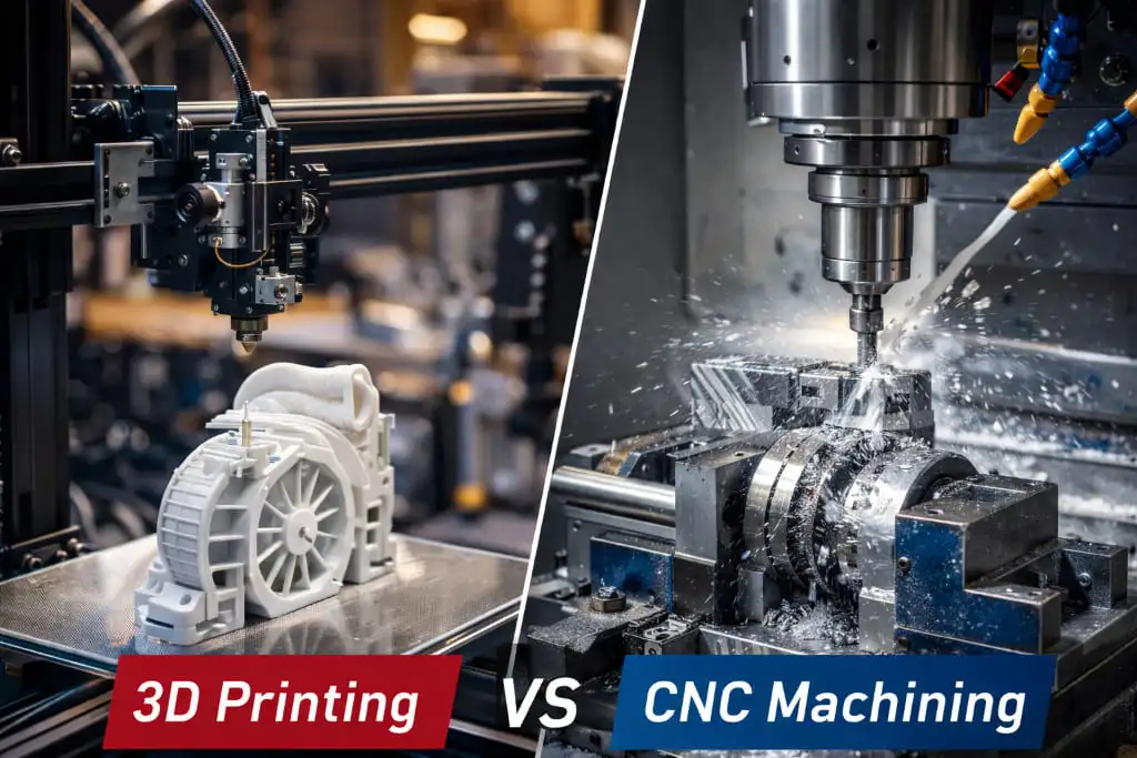 3D Printing vs CNC Machining